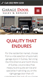 Mobile Screenshot of garagedoorsautomations.com.au