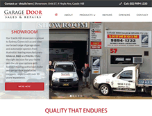 Tablet Screenshot of garagedoorsautomations.com.au